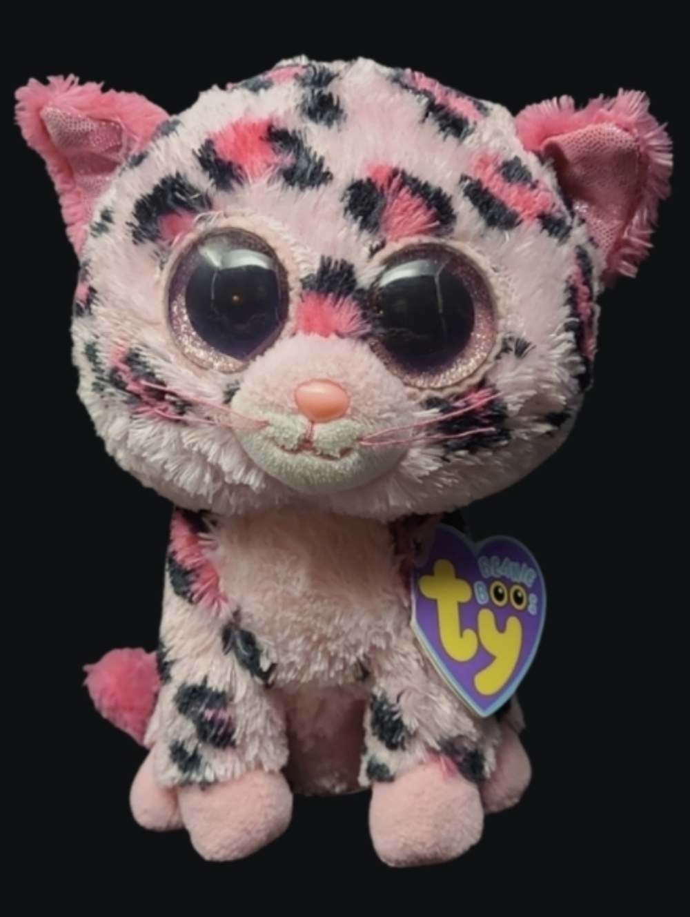 NWT - 2012 TY - THE BEANIE BOO'S "GYPSY" THE PINK CHEETAH - JUSTICE EXCLUSIVE